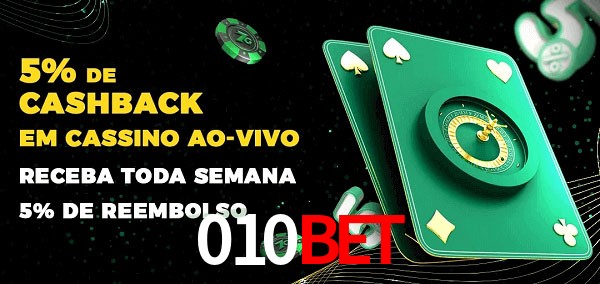 Promoções do cassino ao Vivo 010bet